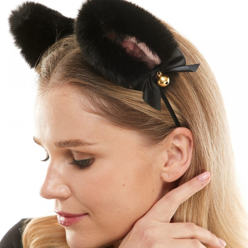 Black Cat Ears with Bells