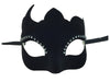 Black Velvet Mask With Rhinestones