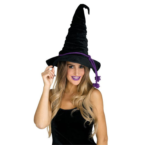 Black Velour Witch Hat