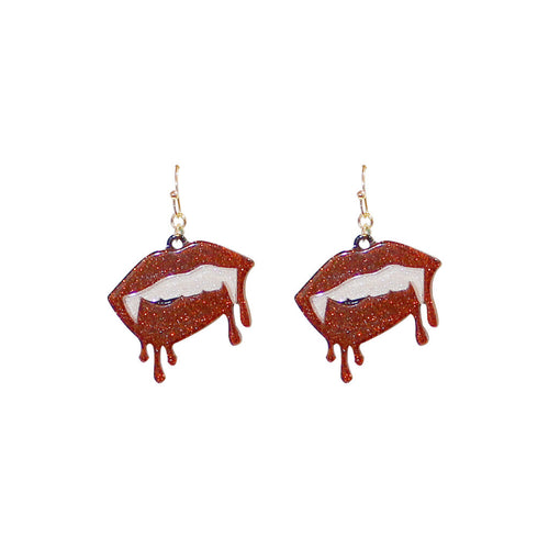 Bloody Vampire Fangs Earring