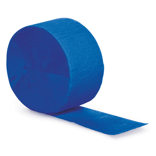 Royal Blue Crepe Streamer | 81ft