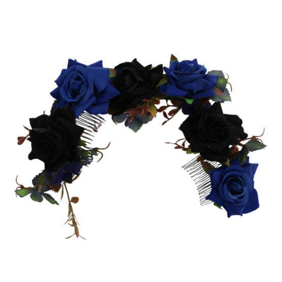 FLORAL WREATH WITH DOUBLE COMBS