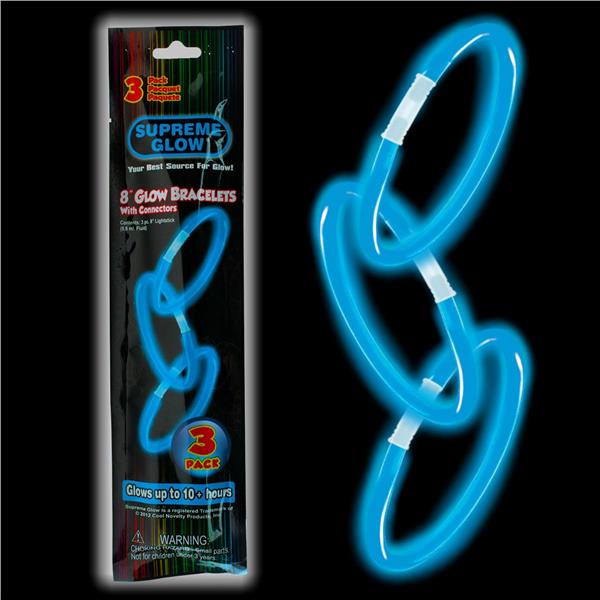 Supreme Glow 8in Glow Bracelets 3ct