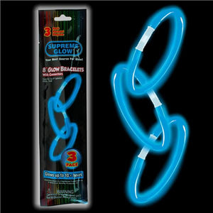 Supreme Glow 8in Glow Bracelets 3ct