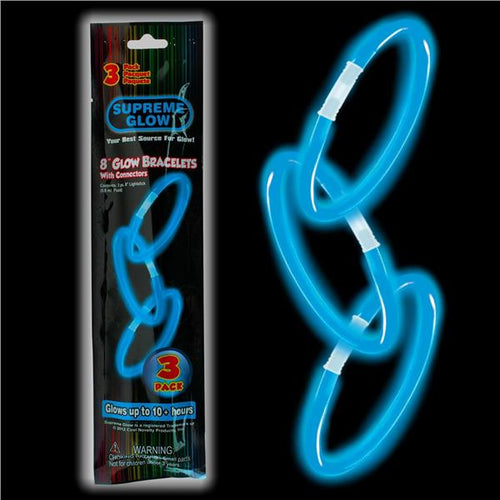 Supreme Glow 8in Glow Bracelets 3ct