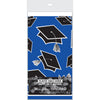 Royal Blue Plastic Table Cover | Graduation