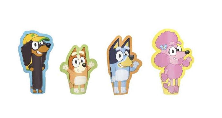 Bluey Diecut Paper Finger Puppets  8ct