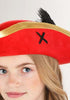 Red Skull and Crossbones Pirate Costume Hat