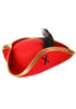 Red Skull and Crossbones Pirate Costume Hat