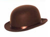 brown bowler hat