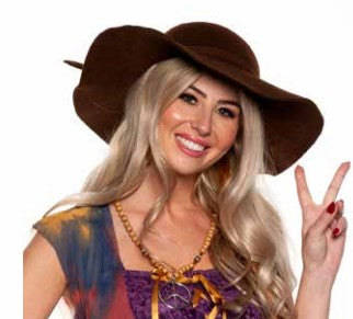 Brown Boho Hat