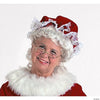 Burgundy Velvet Mrs. Claus Mop Hat