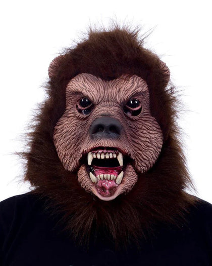 Butkus the Grizzly Brown Bear Moving Mouth Mask