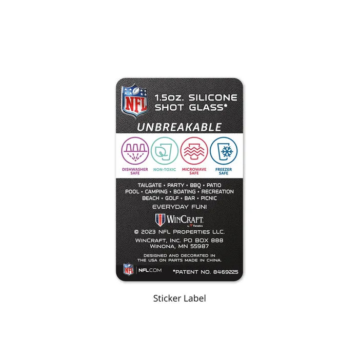 Denver Broncos 1.5oz Silicone Shot Glass