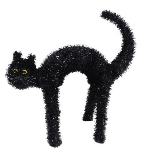 3D Tinsel Cat Decor