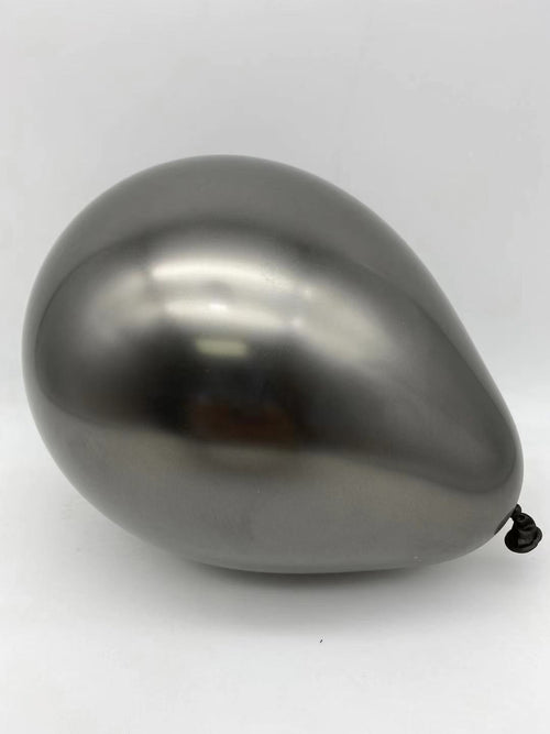 5" Latex Balloons 72pcs/bag | Chrome Black