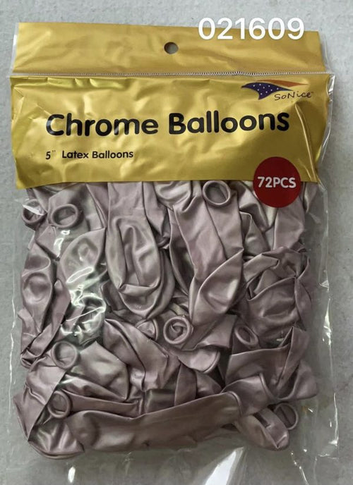 5" Latex Balloons 72pcs/bag | Chrome Lavender