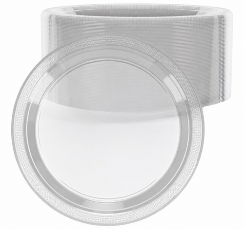 clear plastic plates 100ct