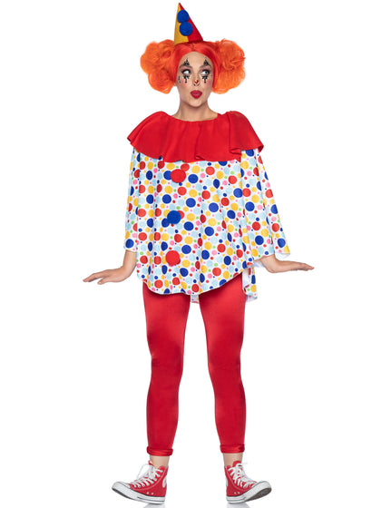clown poncho and hat