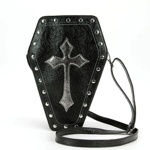 Metallic Cross Coffin Bag  | Halloween