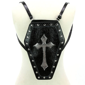 Metallic Cross Coffin Bag  | Halloween