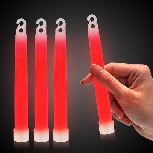 Red 6" Premium Glow Sticks 25ct
