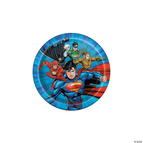 Justice League Round 7" Dessert Plates  8ct
