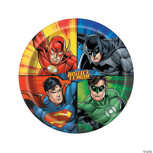 Justice League Round 9" Dinner Plates  8ct
