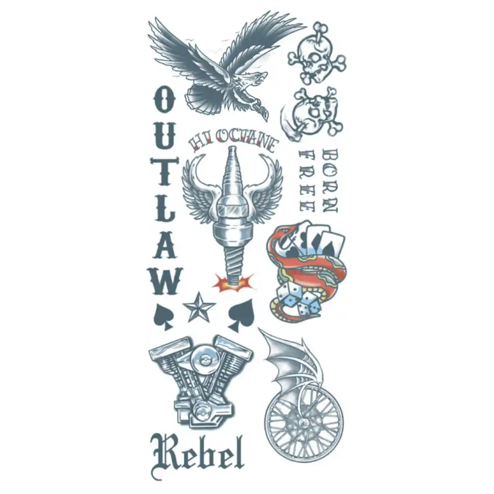 Character Tattoo Kit Biker | Outlaws