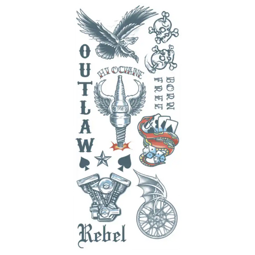 Character Tattoo Kit Biker | Outlaws