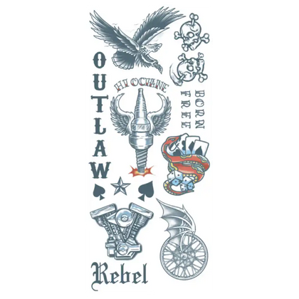 Character Tattoo Kit Biker | Outlaws