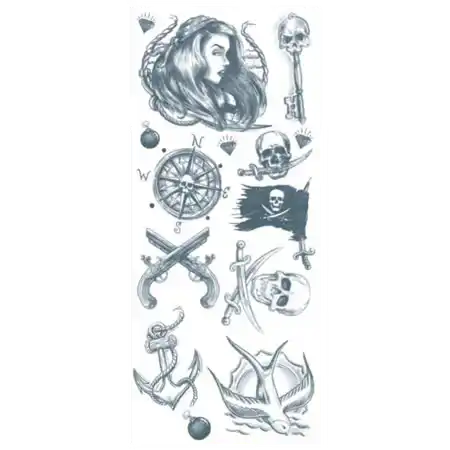 Buccaneer | Temporary Pirate Tattoos Kit
