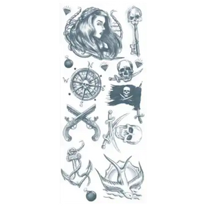 Buccaneer | Temporary Pirate Tattoos Kit