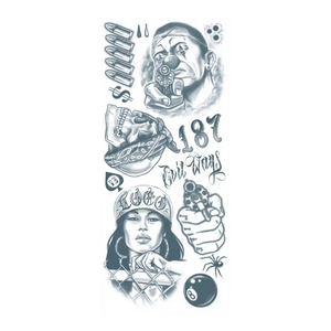Prison Thug | Temporary Tattoos