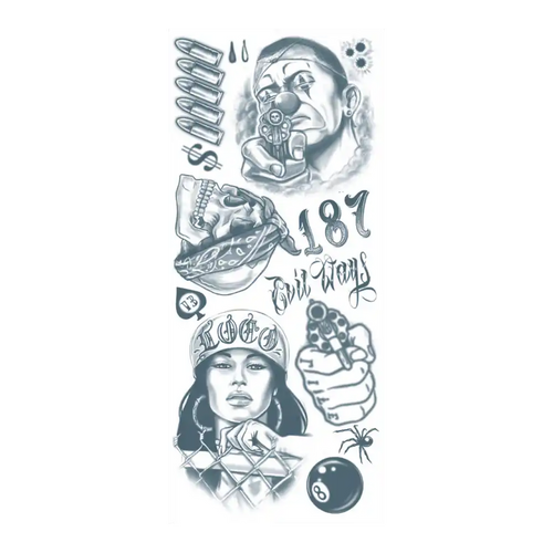 Prison Thug | Temporary Tattoos