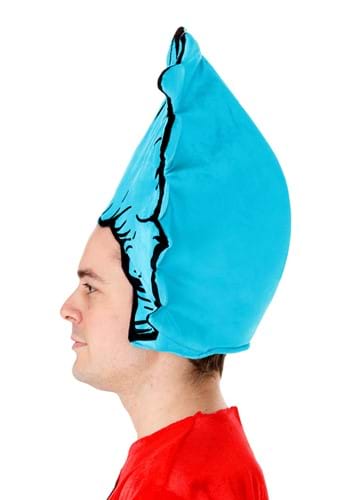 Adult Dr. Seuss Thing 1 & 2 Blue Foam Wig