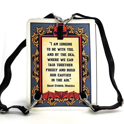 Dracula Colored Book Backpack In Vinyl