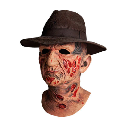 A NIGHTMARE ON ELM STREET - DELUXE FREDDY KRUEGER MASK WITH FEDORA HAT