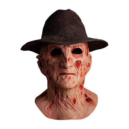 A NIGHTMARE ON ELM STREET 4: THE DREAM MASTER - DELUXE FREDDY KRUEGER MASK WITH FEDORA HAT
