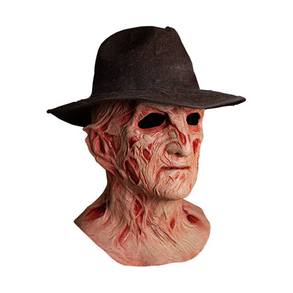 A NIGHTMARE ON ELM STREET 4: THE DREAM MASTER - DELUXE FREDDY KRUEGER MASK WITH FEDORA HAT