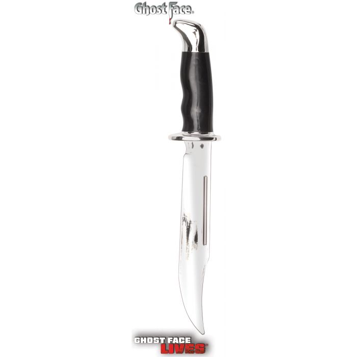 Ghost Face® 13" Chrome Bowie Knife SKU 90747 What's Included Chrome Finish Backer Card