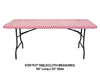 Red Gingham Plastic Table Cover Stay Put | General Entertaining