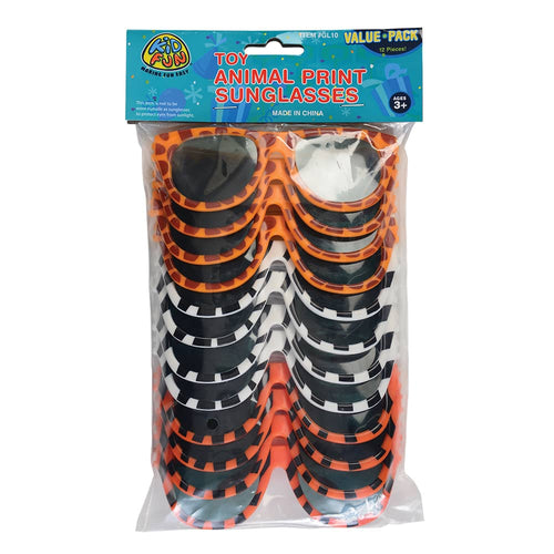 Safari Animal Print Sunglasses 12ct