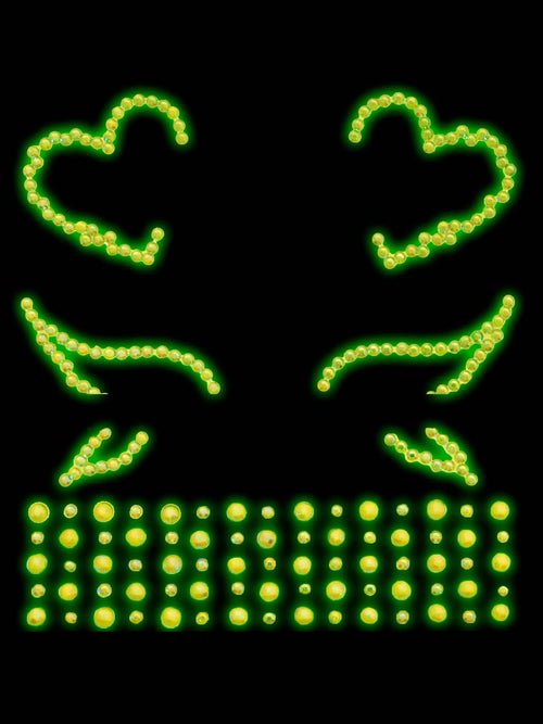 glow in the dark eye jewels