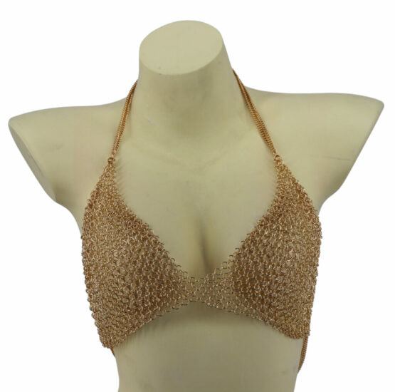 Gold Chainmail Top