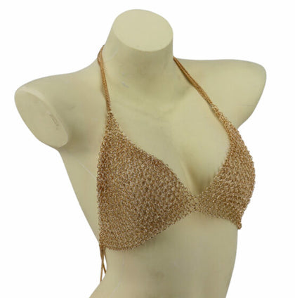 Gold Chainmail Top