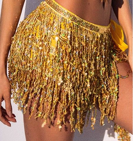 Fringe Skirt | Gold
