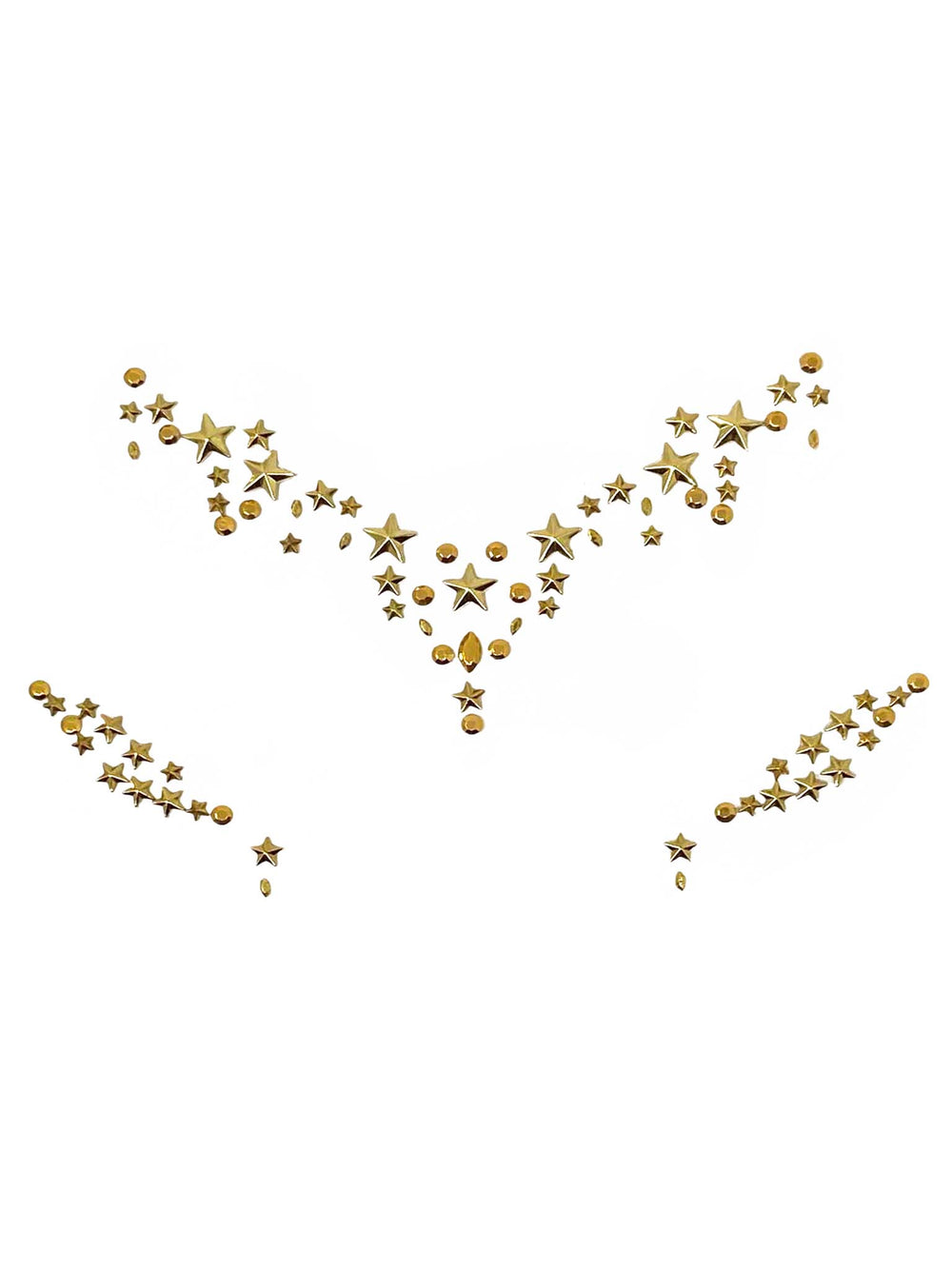 Gold Star Sign Face Jewels