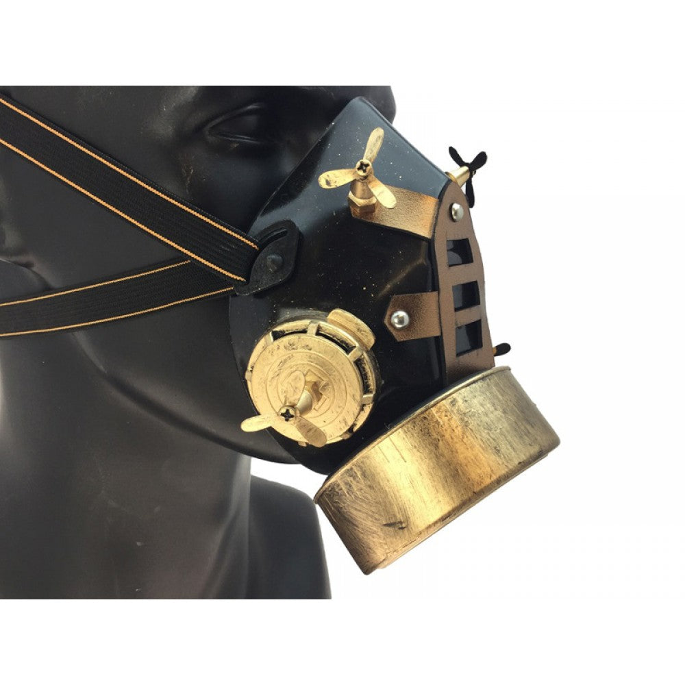 Gold Steampunk Gas Mask
