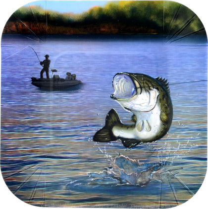 Gone Fishin' 7inch Square Party Plate 8ct | Retirement